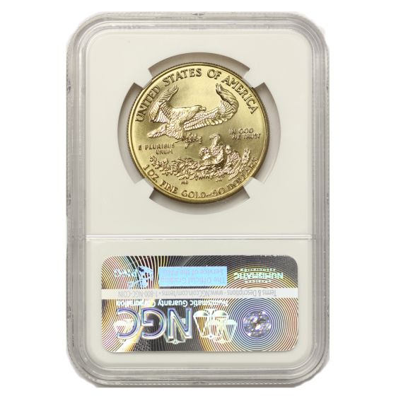 1998 $50 1 ounce American Gold Eagle NGC MS70