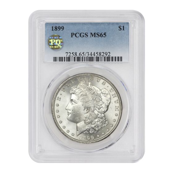 1899 $1 Silver Morgan PCGS MS65 PQ