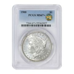 1900 $1 Silver Morgan PCGS MS67+ PQ