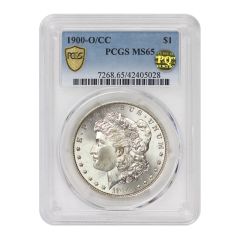 1900-O/CC $1 Silver Morgan PCGS MS65 PQ Obverse