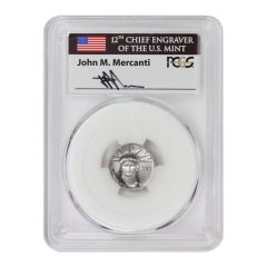 2001 $10 Platinum Eagle PCGS MS70 Mercanti Label