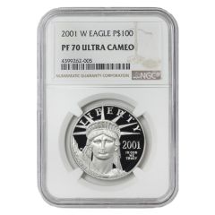 2001-W $100 Platinum Eagle NGC PF70UCAM