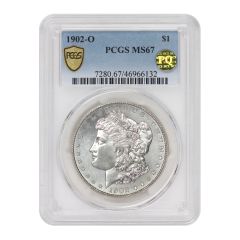 1902-O $1 Silver Morgan PCGS MS67 PQ Obverse