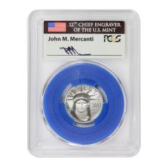 2003 $25 Platinum Eagle PCGS MS70 Mercanti Label