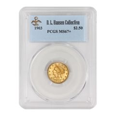 1903 $2.50 Gold Liberty PCGS MS67+ Obverse