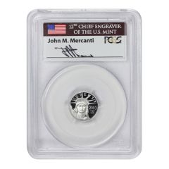 2003-W $10 Platinum Eagle PCGS PR70DCAM Mercanti Label