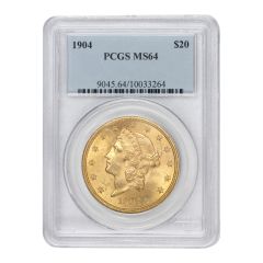 1904 $20 Gold Liberty PCGS MS64