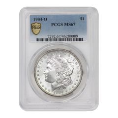 1904-O $1 Silver Morgan PCGS MS67 Obverse