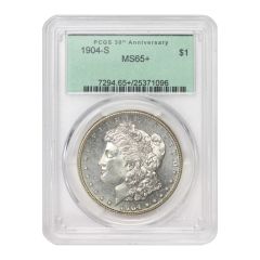 1904-S $1 Silver Morgan PCGS MS65+ Obverse