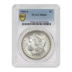 1904-S $1 Silver Morgan PCGS MS64