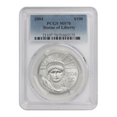 2004 $100 Platinum Eagle PCGS MS70