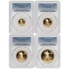 Set of 4  2004-W Gold Eagles PCGS PR70DCAM