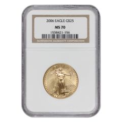 2006 $25 Gold Eagle NGC MS70 Obverse