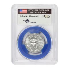 2006 $50 Platinum Eagle PCGS MS70 Mercanti Label