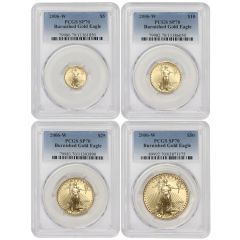 Set of 4 2006-W Gold Eagles PCGS SP70