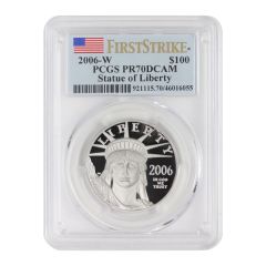 2006-W $100 Platinum Eagle PCGS PR70DCAM FS Obverse