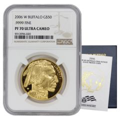 2006-W $50 Gold Buffalo NGC PF70UCAM Obverse

