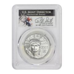 2007 $100 Platinum Eagle PCGS MS70 Diehl Label