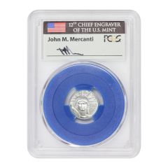 2007 $10 Platinum Eagle PCGS MS70 FS Mercanti Label