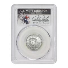 2007 $25 Platinum Eagle PCGS MS70 Diehl Label