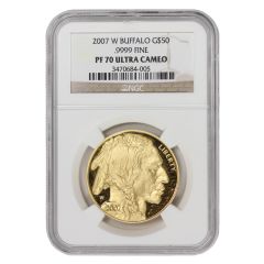 2007-W $50 Gold Buffalo NGC PF70UCAM Obverse