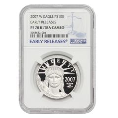 2007-W $100 Platinum Eagle NGC PF70UCAM ER Obverse

