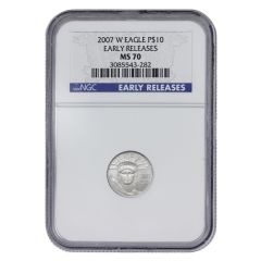 2007-W $10 Platinum Eagle NGC MS70 ER