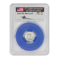 2007-W $10 Platinum Eagle PCGS SP70 Mercanti Label Blue Gasket