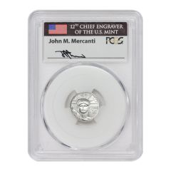 2008 $10 Platinum Eagle PCGS MS70 FS Mercanti Label