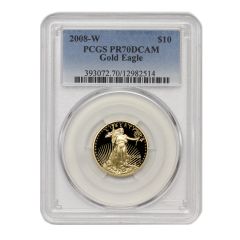 2008-W $10 Gold Eagle PCGS PR70DCAM

