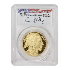 2009-W $50 Gold Buffalo PCGS PR70DCAM FS Moy Label