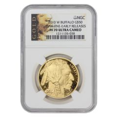 2010-W $50 Gold Buffalo NGC PF70UCAM ER Gold Label