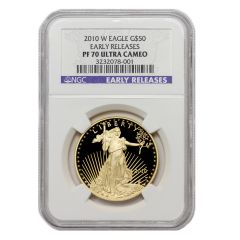 2010-W $50 Gold Eagle NGC PF70UCAM ER Obverse
