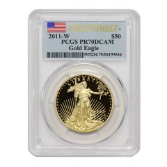 2011-W $50 Eagle PCGS PR70DCAM FS Obverse
