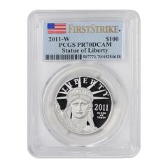 2011-W $100 Platinum Eagle PCGS PR70DCAM FS Obverse
