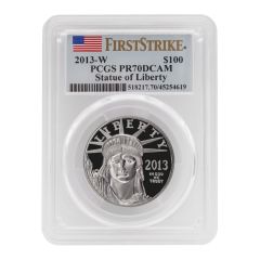 2013-W $100 Platinum Eagle PCGS PR70DCAM FS Obverse