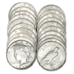 1922 Peace Silver Dollar BU Roll