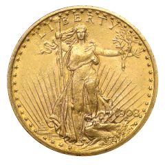 $20 Gold Saint Gaudens AU (Random Year)
