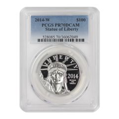 2014-W $100 Platinum Eagle PCGS PR70DCAM Obverse

36062049
