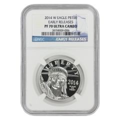 2014-W $100 Platinum Eagle NGC PF70UCAM ER Obverse