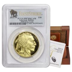 2014-W $50 Gold Buffalo PCGS PR70DCAM FS Bison w/ OGP