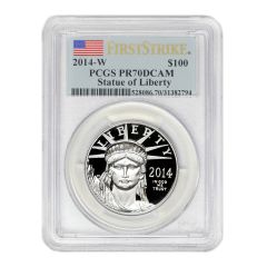 2014-W $100 Platinum Eagle PCGS PR70DCAM FS Obverse