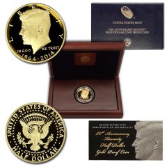 2014-W 50c Gold Kennedy Commemorative Proof w/ OGP