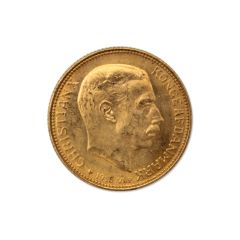 Denmark 1915 Gold 20 Kroner Christian X BU Obverse