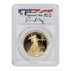 2015-W $50 Gold Eagle PCGS PR70DCAM FDOI Denver Moy Label