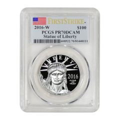2016-W $100 Platinum Eagle PCGS PR70DCAM FS OGP Obverse