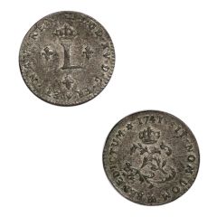 1741 French Colonies 1 Sou Marque XF