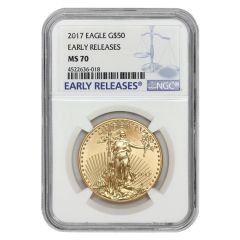 2017 $50 Eagle NGC MS70 ER obverse