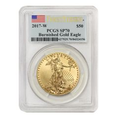 2017-W $50 Eagle PCGS SP70/MS70 FS Flag Label Obverse
