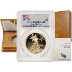 2017-W $50 Gold Eagle PCGS PR70DCAM FS  OGP